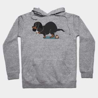 Coffee makes me poop Dachshund Hoodie